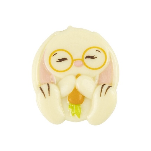 [00075223] 2069982 BUNNY WITH GLASSES 3.6 x 4.1 CM 100PCS