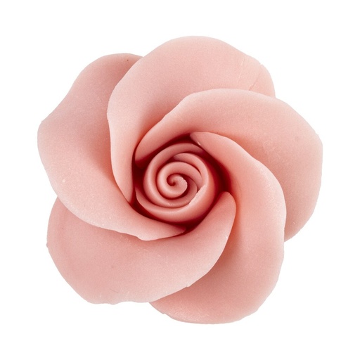[00075420] 1010065 ROZE CHOCOLADE ROOS 3,5 x 4CM - 15ST Z/O BESTELLING