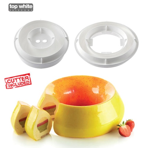 [51657219] SILIKOMART VORM KIT FLAME Ø 240MM H 85MM VOL 2000ML TORTAFLEX = KIT