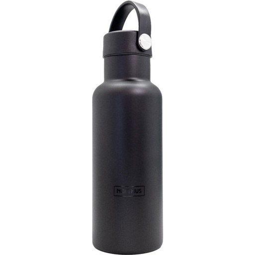 [00075551] NERTHUS ROESTVRIJ STAAL DRINKFLES 500 ML "ZWART" DUBBELE WAND