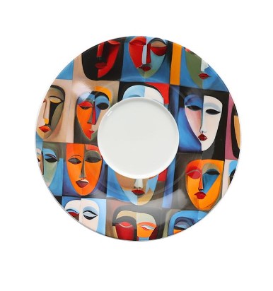 [00075671] BONBISTRO ABSTRACT BARISTA ONDERKOPJE 15,5 CM VOOR KOPJES VAN 16 & 20,5 CL