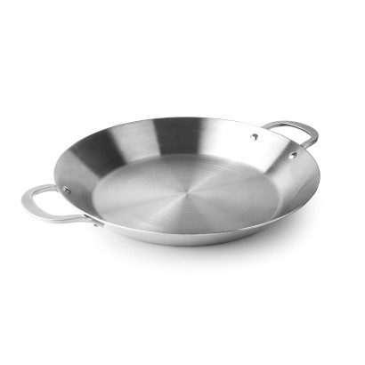[00075684] LACOR TRICHEF STAINLESS STEEL PAELLA PAN 40X6CM FOR ALL HEAT SOURCES - SERVES 6