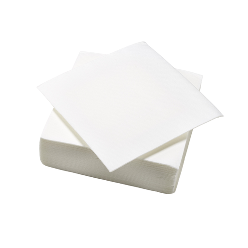[00075736] TASSINON COCKTAIL NAPKINS WHITE 25x25 CM 40PCS