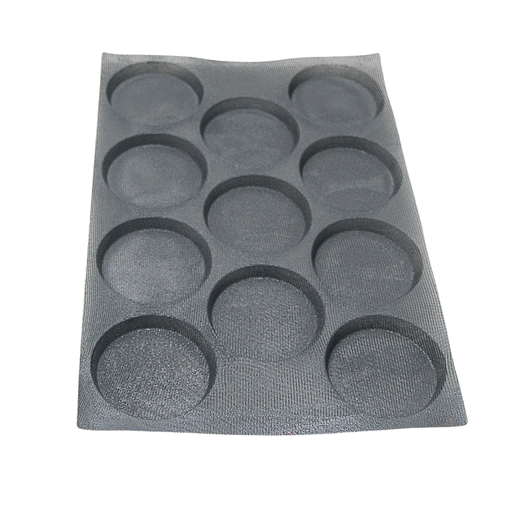 [00075743] MAE - HAMBURGER MOLD 60 x 40CM - 11 CAVITIES DIAM 125MM H 18MM 205ML