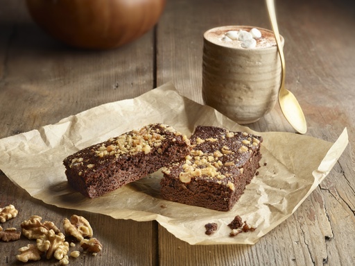 [00098040] ❄️HOLEKI 10323 BROWNIE CHOCOLAT ET NOIX 72PIECES = 4 TRAYS DE 18X75G