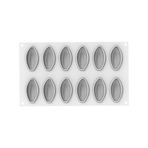 [00098055] TROMPE L'OEIL - SILIKOMART COCOA MOLD 30 N°12 67 x 37MM H 26MM + CUTTER