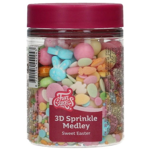 [00098245] FUNCAKES SWEET EASTER SUGAR DECORATION MIX 70G