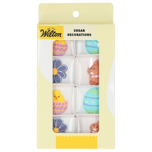 [00098248] WILTON EASTER VIBES DECORATIES 8STKS