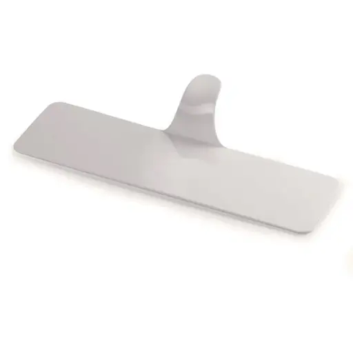 [00098303] WIT RECHTHOEKIG BORD VOOR ENKELE PORTIE 90 x 38MM HERBRUIKBAAR 350STKS