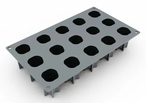 [00098310] PAVONI - MOULE TROMPE L'OEIL 300 x 175MM - POIRE - DIAM 43MM HT 55MM 46ML - 15 EMPREINTES