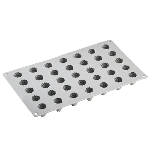 [00098312] PAVONI - MOULE TROMPE L'OEIL 300 x 175MM - MÛRE/FRAMBOISE - DIAM 24MM HT 27MM 7ML - 35 EMPREINTES