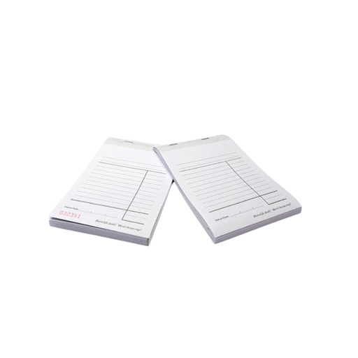 [53533173] SIER CASH RECEIPT BOOK WITH CARBON 50 NUMBERED SHEETS 10PCS