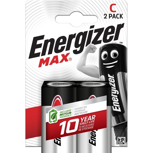 [00098574] ENERGIZER MAX LR14 C BATTERIES BL2 2PCS