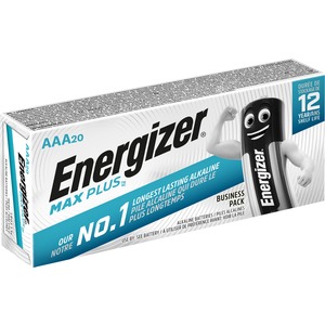 [00098577] ENERGIZER MAX PLUS LR03 AAA BATTERIES BP20 20PCS