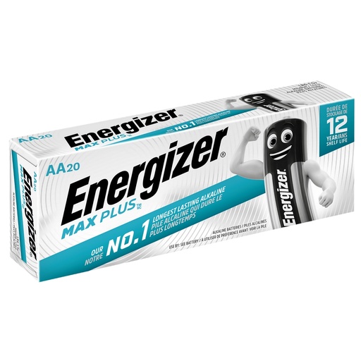 [00098578] ENERGIZER MAX PLUS LR6 AA BATTERIES BP20 20PCS