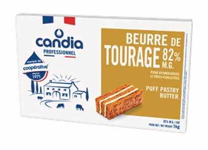 [00098675] CANDIA BEURRE DE TOURAGE LAITERIE 82% *PLAQUE*  10 X 1 KG