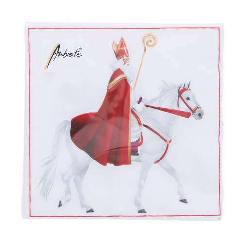 [00098800] SAINT NICHOLAS NAPKINS 33 x 33CM 20PCS