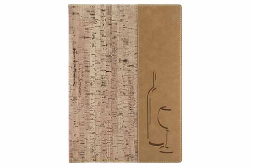 [00098880] SECURIT WINE CARD HOLDER, LIEGE, A4, 34.4 X 25 CM (4 A4 SHEETS)