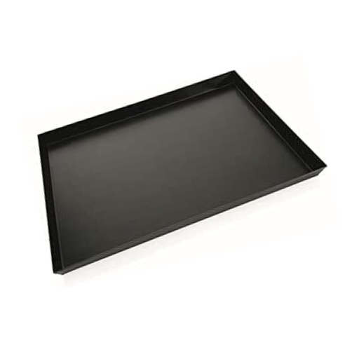 [00098887] PLAQUE TÔLE NOIRE 60 x 40CM HT 5CM - 4 BORDS A 90 DEGRES