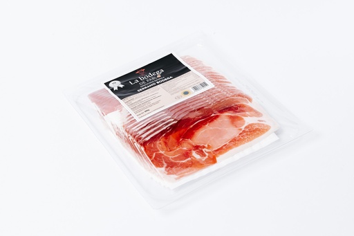 [00099234] JAMBON SERRANO BODEGA TRANCHE AVEC INTERCALAIRES 500GR