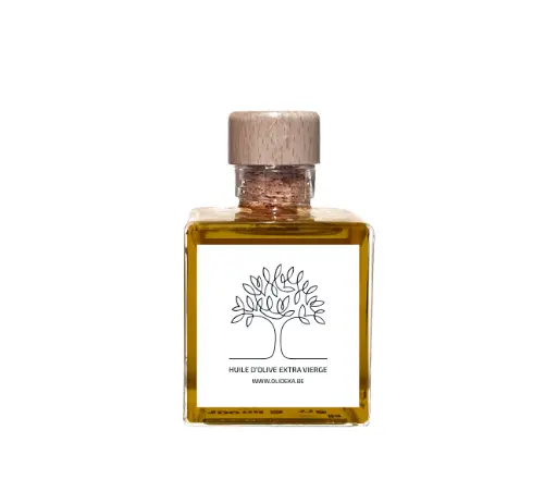 [00099251] OLIDEKA - EXTRA VIERGE OLIJFOLIE IN TRANSPARANTE FLES 10 CL + SCHENKDOP