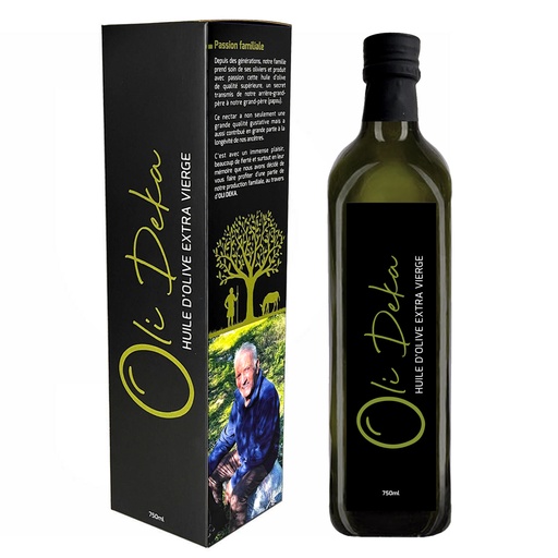 [00099256] OLIDEKA - GESCHENKDOOS + FLES EXTRA VIERGE OLIJFOLIE "MARASCA" 75 CL
