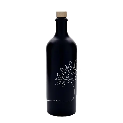 [00099257] OLIDEKA - EXTRA VIERGE OLIJFOLIE ZWARTE FLES "OLIVIER" 75 CL + SCHENKDOP