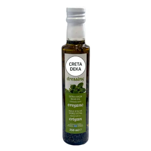 [00099270] CRETA DEKA - HUILE D'OLIVE EXTRA VIERGE INFUSÉE À L'ORIGAN 250ML