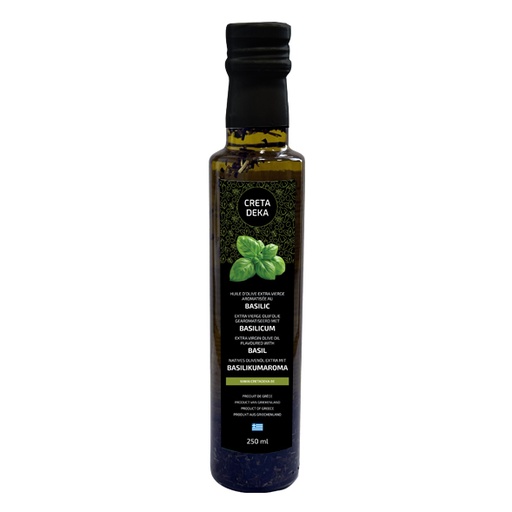 [00099271] CRETA DEKA – EXTRA VIERGE OLIJFOLIE MET BASILICUM 250ML