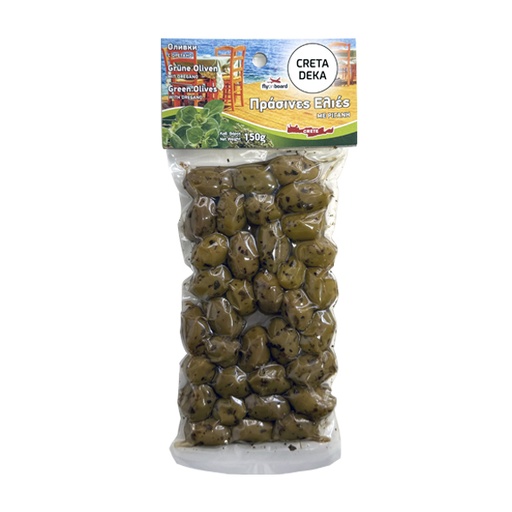 [00099281] CRETA DEKA - OLIVES VERTES SOUS-VIDE À L'ORIGAN 150GR