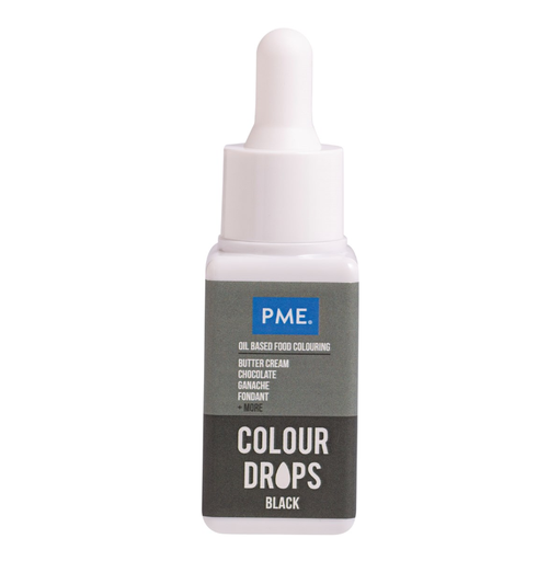 [00099324] PME - OLIEGEBASEERDE VOEDINGSKLEURSTOF - ZWART 20 ML