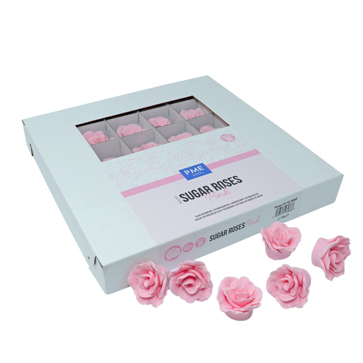 [00099330] PME - ROSES EN SUCRE 40MM - ROSE 36PCS