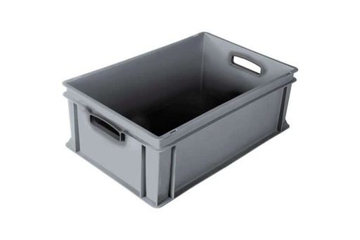 [50611135] EURONORM BAK 60X40 H22 GRIJS MASSIEVE BODEM EN ZIJKANTEN
