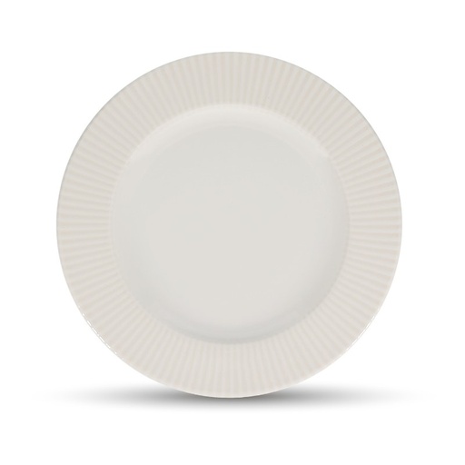 [00099542] BONBISTRO SOLIS - ASSIETTE PLATE BLANCHE EN PORCELAINE 27 x 19CM - 740545
