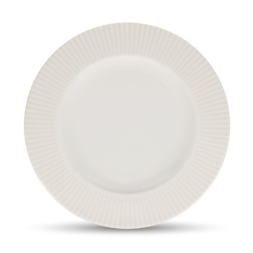 [00099543] BONBISTRO SOLIS - ASSIETTE PLATE BLANCHE EN PORCELAINE 31 x 20,5CM - 740546