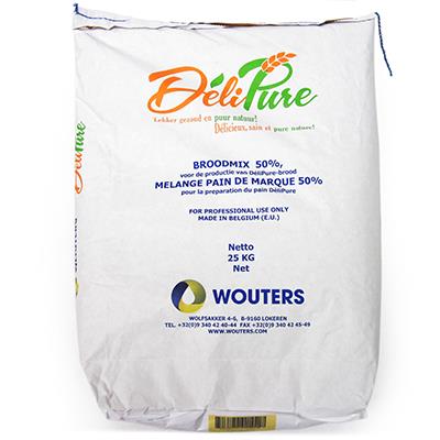[05040197] WOUTERS DELIPURE 50% BRANDED BREAD MIX 25 KG