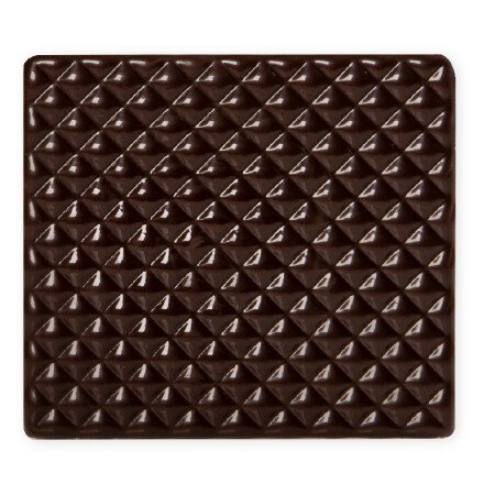 [08054475] 2015822 DARK CHOCOLATE QUILTED RELIEF LOG END CAP 9X8CM 40 PIECES ***S/CD***
