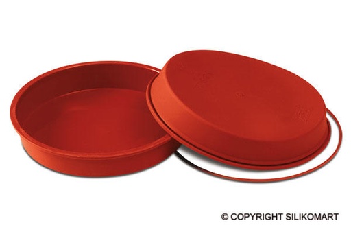 [70408122] SILIKOMART SFT118 MOULE GATEAU ROND LISSE Ø180 HT  40MM 1000ML UNIFLEX