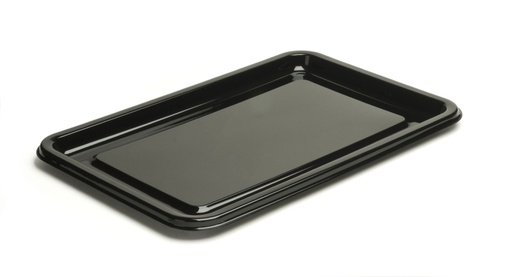 [00102023] PLATEAU RECTANGULAIRE EN PLASTIQUE - NOIR - 55 x 37 CM - 10 PCS