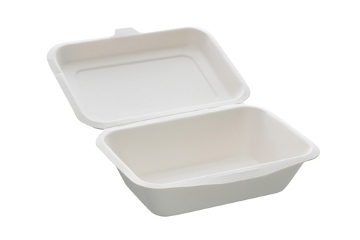 [00102024] BOÎTE REFERMABLE EN PULPE - 179 x 134 MM - HT 65 MM - 600 ML - 50 PCS