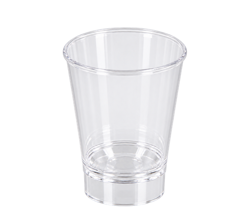 [00102100] MOULIPACK - LANGWERPIG TRANSPARANT BORRELGLAASJE - Ø 50 MM - HOOGTE 65 MM - 6 CL - 30 STUKS