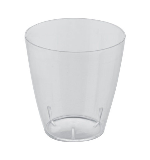 [00102111] MOULIPACK - TRANSPARANT BORRELGLAASJE - Ø 43 MM - HOOGTE 52 MM - 5 CL - 30 STUKS