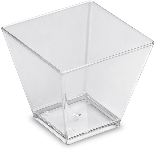 [00102122] MOULIPACK - SQUARE VERRINE - 50 × 50 MM - HEIGHT 46 MM - 6 CL - 50 PCS