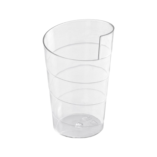 [00102124] MOULIPACK - TRANSPARANT GEDRAAID BORRELGLAASJE - Ø 40 MM - HOOGTE 65 MM - 5,5 CL - 24 STUKS