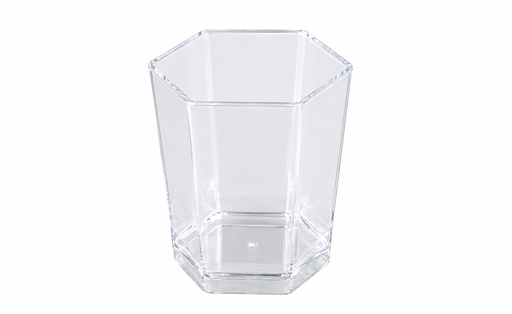 [00102125] MOULIPACK - TRANSPARANT OCTOGONAAL BORRELGLAASJE - Ø 45 MM - HOOGTE 52 MM - 5 CL - 60 STUKS