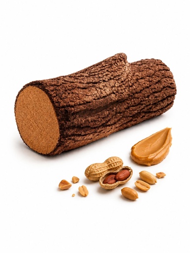 [00102220] ❄️BRUYERRE BUCHE TROMPE L'OEIL BUCHE DE BOIS CACAHUETE 8 X 750G **S/CDE**