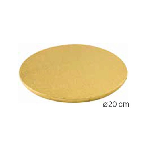 [51657408] RONDE PLAAT GOUD DIAM 20CM SILIKOMART=STUK