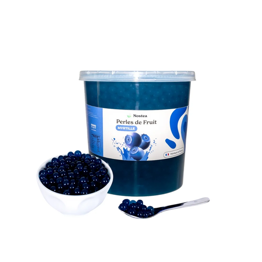 [00102491] NOSTEA - FRUITPARELS MET BOSBESSENSMAAK VOOR BUBBLE TEA - 3,2KG