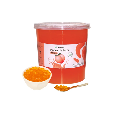 [00102499] NOSTEA - PERLES DE FRUITS GOÛT PÊCHE POUR BUBBLE TEA 3.2KG