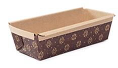 [25101121] +MOULE CAKE PAPIER CUISSON"BRUN CHOCOLAT" 225X70X65MM PAQUET DE 50 PIÈCES